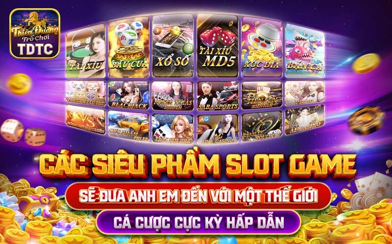 Các siêu phẩm slot game TDTC sẽ đưa anh em đến với một thế giới cá cược cực kỳ hấp dẫn